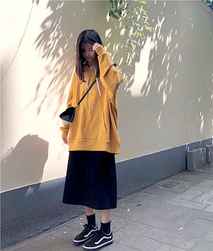 Áo hoodie phối chân váy xếp li  GUUchuyên thời trang nữ  فيسبوك